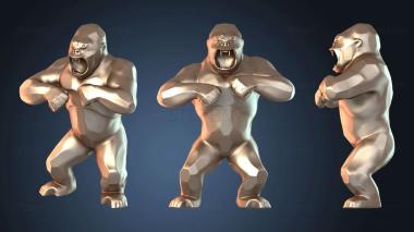 3D model Wild Kong Gorilla (STL)