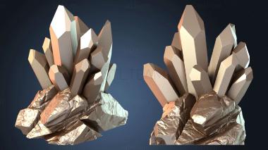 3D модель Кристаллический кластер A Уайлдс Зимней Зари (STL)