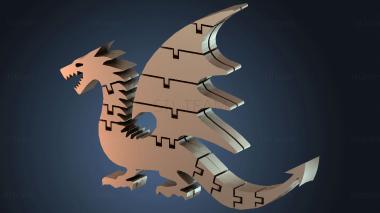 3D model Wing Articulated Dragon (STL)