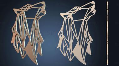 3D model Wolf Wall (STL)