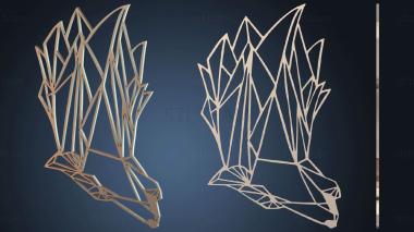 3D model Wolf Wall Bold (STL)