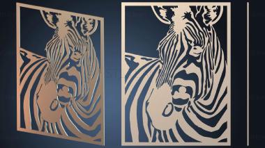 3D модель Зебра полосатая (STL)