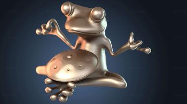 3D model Zen Frog Panfrog (STL)