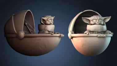 3D модель Улыбнись, малыш Йода (STL)