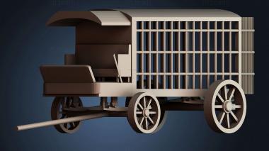 3D модель Рикша — арестантская повозка (STL)