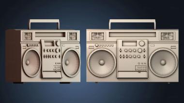 3D модель Радио Геттобластер (STL)