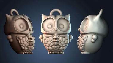 3D model owl keychain (STL)