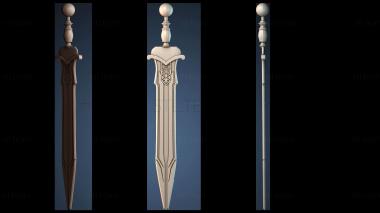 3D модель Элегантный дизайн меча (STL)