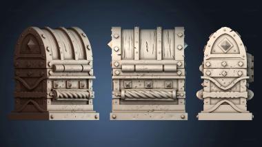 3D модель Ржавый металлический сундук (STL)
