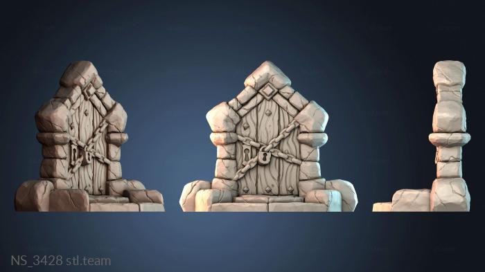 Запертая каменная дверь