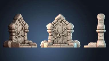 3D модель Запертая каменная дверь (STL)