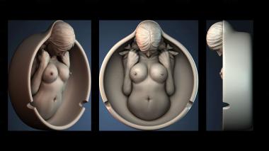 3D модель Скульптура обнаженной фигуры (STL)