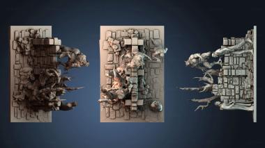 3D модель Сюрреалистическая городская борьба (STL)