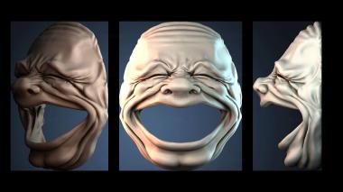 3D модель Дизайн смеющейся маски (STL)