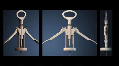3D model Wine Corkscrew Tool (STL)