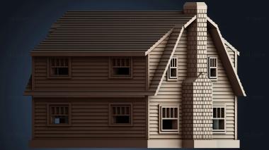 3D model House With Chimney (STL)