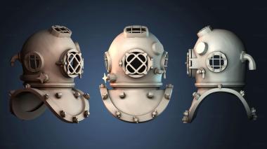 3D модель Дизайн водолазного шлема (STL)