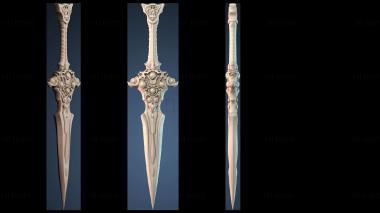 3D model Ornate Decorative Dagger (STL)