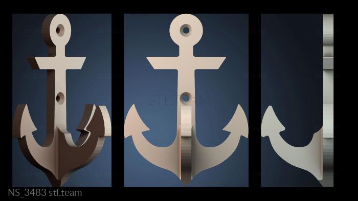 Стильный якорный крюк