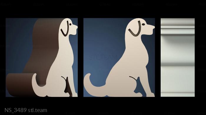 Дизайн силуэта собаки