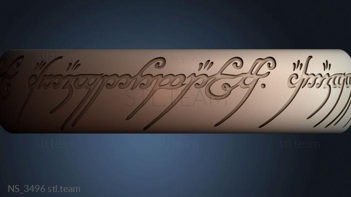 Надпись эльфийским письмом