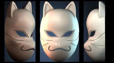 3D модель Дизайн маски кошки (STL)