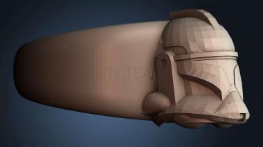 3D model Stylized Helmet Design (STL)
