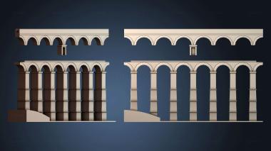 3D model Aqueduct of Segovia - Spain (STL)