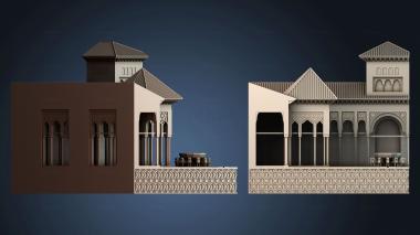 3D model Courtyard of the Lions , Alhambra - Granada , Spain (STL)