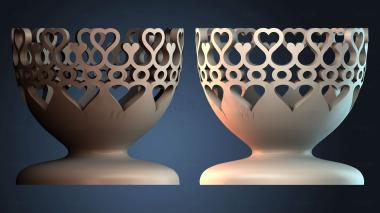 3D model Egg cup smallhearts (STL)