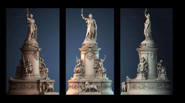 3D model Place de la République (STL)