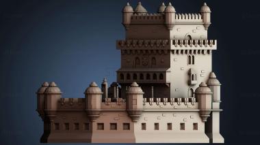 3D model Belem Tower - Lisbon , Portugal (STL)