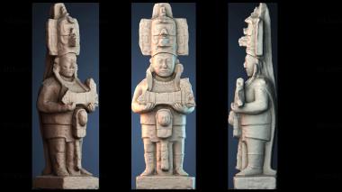 3D модель Правитель Кинич Чапат, Музей Тонина, Мексика (STL)