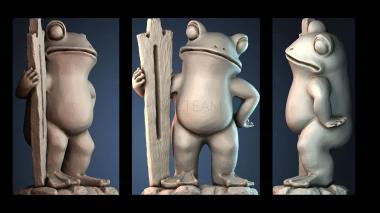3D model Frog Thermometer (STL)