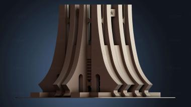 3D модель Kwame Nkrumah Mausoleum Accra , Ghana (STL)