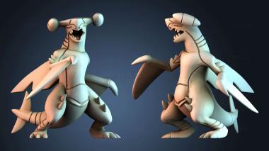 3D модель Гарчомп покемон (STL)