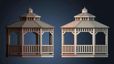 3D модель Восьмиугольный дом (STL)