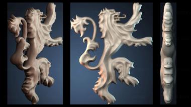 3D модель Дизайн эмблемы льва (STL)