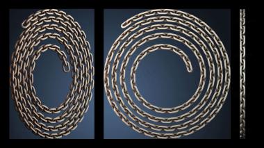 3D модель Конструкция спиральной цепи (STL)