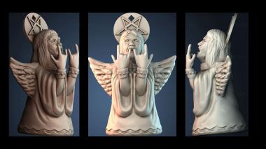 3D модель Металлический ангел (STL)