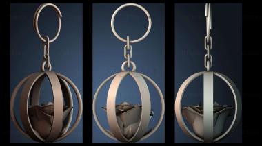 3D модель Брелок «Роза» (STL)