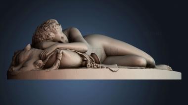 3D model Sleeping Bacchante (STL)