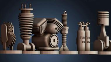 3D модель Механические шахматы (STL)