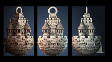 3D модель Дизайн подвесного замка (STL)