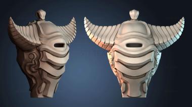 3D модель Стилизованный бычий шлем (STL)