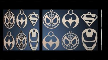 3D model Superhero Emblems Collection (STL)