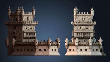 3D model Medieval Castle Structure (STL)