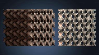 3D модель Волнистый металлический узор (STL)