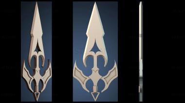 3D модель Стилизованный дизайн оружия (STL)