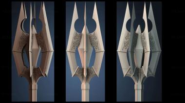 3D model Trident Design Element (STL)